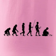Evoluce houbař muž