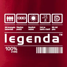 Čárový kód - Legenda