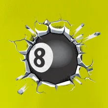 Kulečníková koule v triku