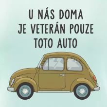 U nás doma je veterán pouze toto auto zelené