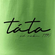 Psací nápis táta s ročníkem