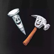 Parové triko - Kladivo a hřebík