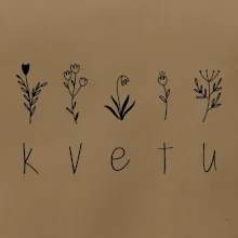 Kvetu - Nápis s květinami
