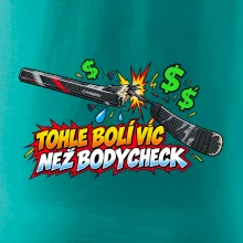 Zlomená hokejka bolí víc než bodycheck