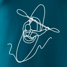 Kajak  ze shora jedním tahem