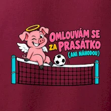 Nohejbalové prasátko na síti