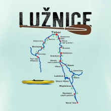 Mapa řeky Lužnice