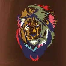 Hlava lva kreslená jednoduchá