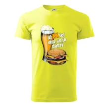 Pivo a burger vím co je dobrý