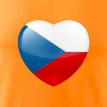 Česká vlajka srdce Česká vlajka srdce