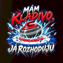 Kladivo drtí střed curlingového domu