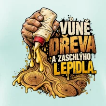 Vůně dřeva a zaschlýho lepidla - kapající lepidlo a letokruhy