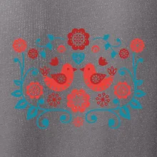 folklor - dva červení ptáčci