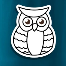 Sova kreslená na prsu