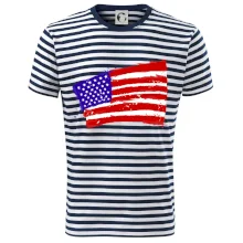 Americká vlajka ohnutá