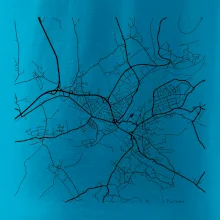 Mapy měst černobílé Turnov