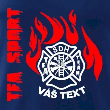 TFA Sport SDH (červený oheň) - Vlastní nápis