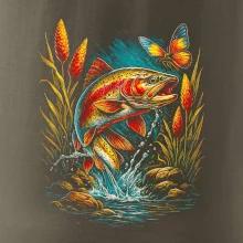 Obrázek pstruh a motýl