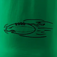 Americký fotbal letící míč