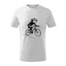 Opice s batohem na kole