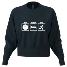 Eat sleep run čtverce