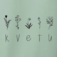 Kvetu - Nápis s květinami