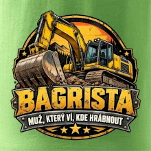 Bagrista muž který ví kde hrábnout