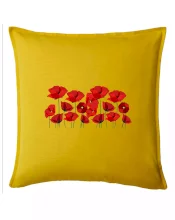 Vlčí mák v řadě