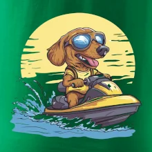 Jezevčík na vodním skútru