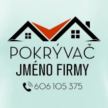 Tričko pro pokrývače - Dvě střechy