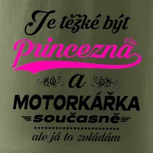 Je těžké být princezna - motorkářka Je těžké být princezna - motorkářka