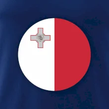 Vlajka Malta kulatá na prso
