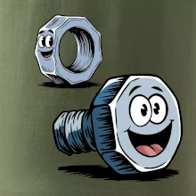 Parové triko - Šroub a matka