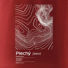 Plechý - vrstevnice v obdélníku