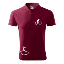 Mapa ČR + kolo na prsu