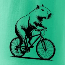 Kapybara na kole černá