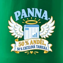 Panna. 50 % anděl, 50 % excelová tabulka