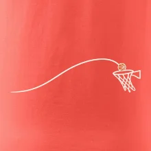 Minimalistická trajektorie míče do koše