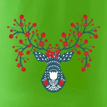 Folklor - jelen s červenými plody