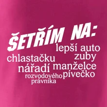 Nápis šetřím na