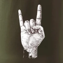 Rocková ruka kreslená