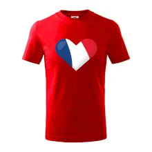 Francouzská vlajka srdce