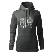 D I A life - kreslený insulin injekce a glukometr