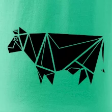 Origami kráva z boku