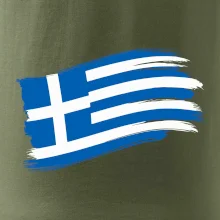 Řecko vlajka - štětkou