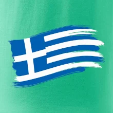 Řecko vlajka - štětkou