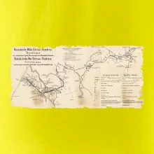 Mapa Báňské dráhy z Moravské Ostravy do Doubravy