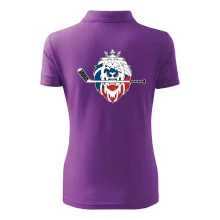 Lev s hokejkou v tlamě - Česká vlajka