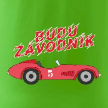 Budu závodník červené staré auto