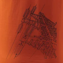 Nákres stožáru vysokého napětí